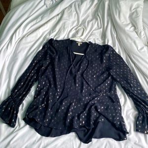 Navy blue blouse from Tristan